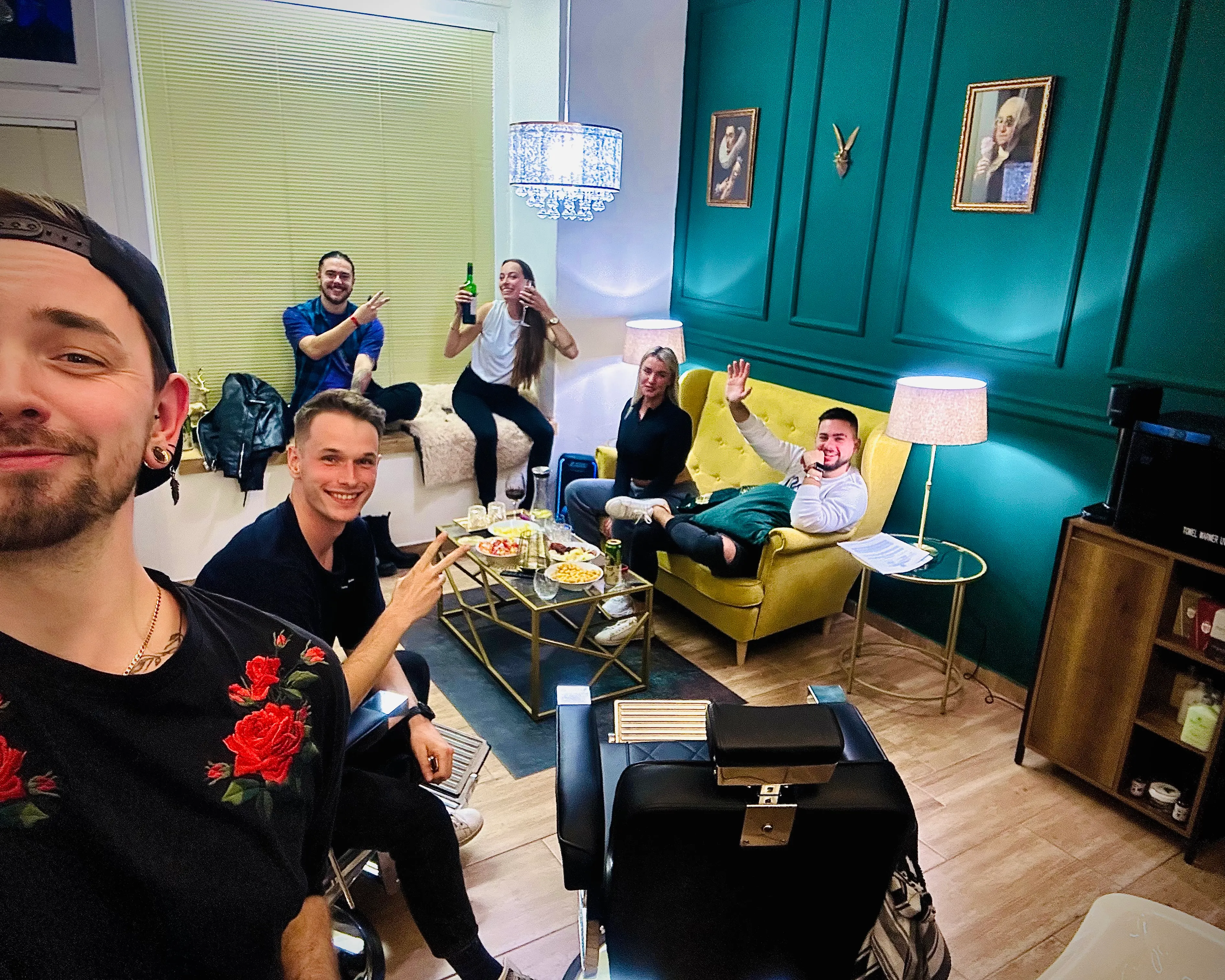 Společná chvíle v barbershopu